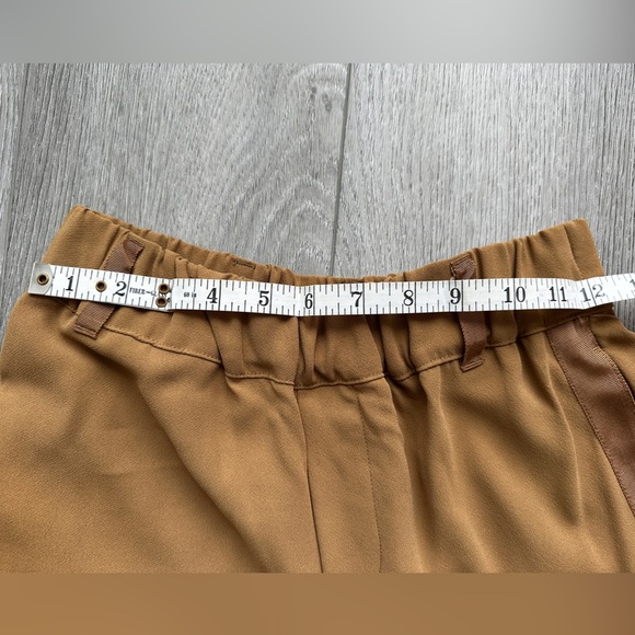 NWT Anthropologie Soft Pull-On Pants Khaki Tan Wide Leg‎ XXS - Picture 6 of 10